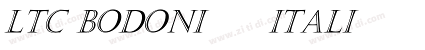 LTC Bodoni 175 Itali字体转换